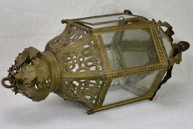 Large 19th century French lantern in tole 29¼"