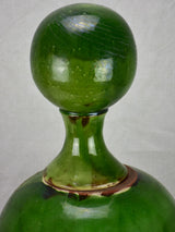 Mid 20th century French ceramic roof finial with green glaze 20¾"