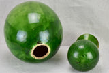 Mid 20th century French ceramic roof finial with green glaze 20¾"