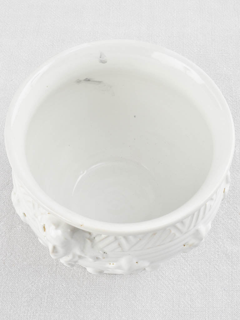 Elegant 1950s ceramic vase with motifs