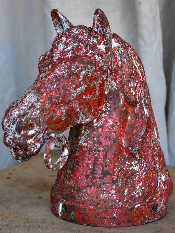 19th Century cast iron horse head from the stables