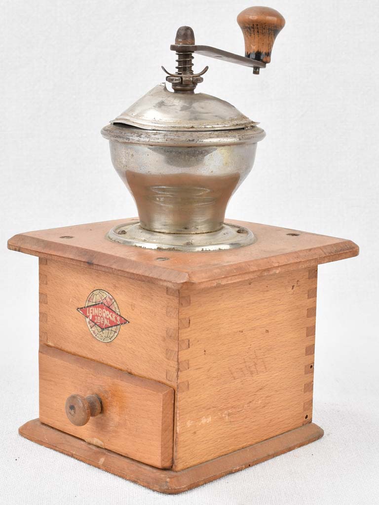 19th-century rustic French coffee grinder