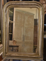 Mid 19th century Silver framed Louis Philippe mirror