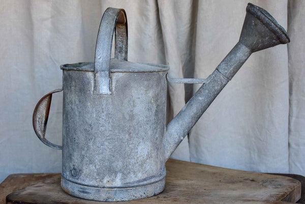 Antique French zinc watering can