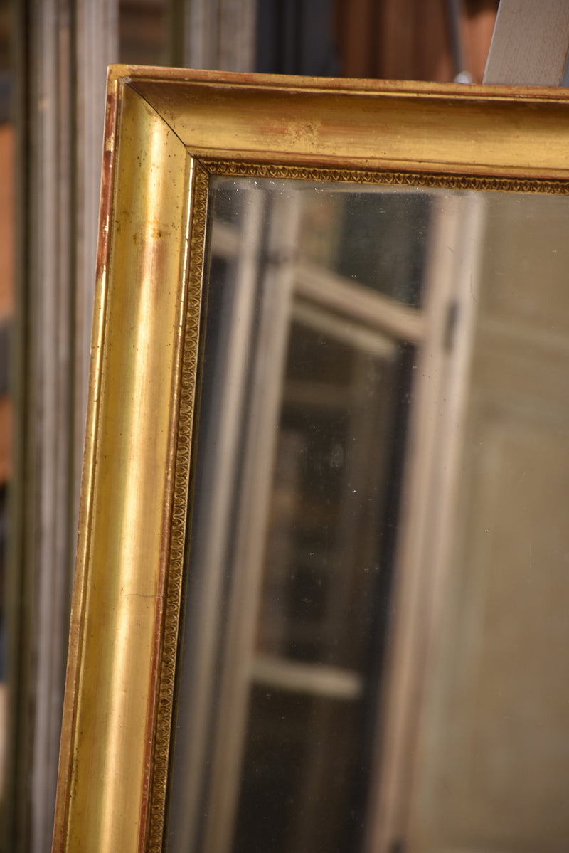 Antique mirror, gilt wood & mercury glass, French