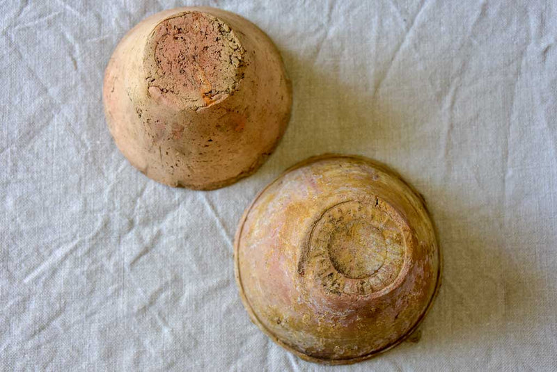 Two antique French pots for collecting resin and sap