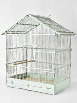 Vintage French birdcage - spearmint blue 19"