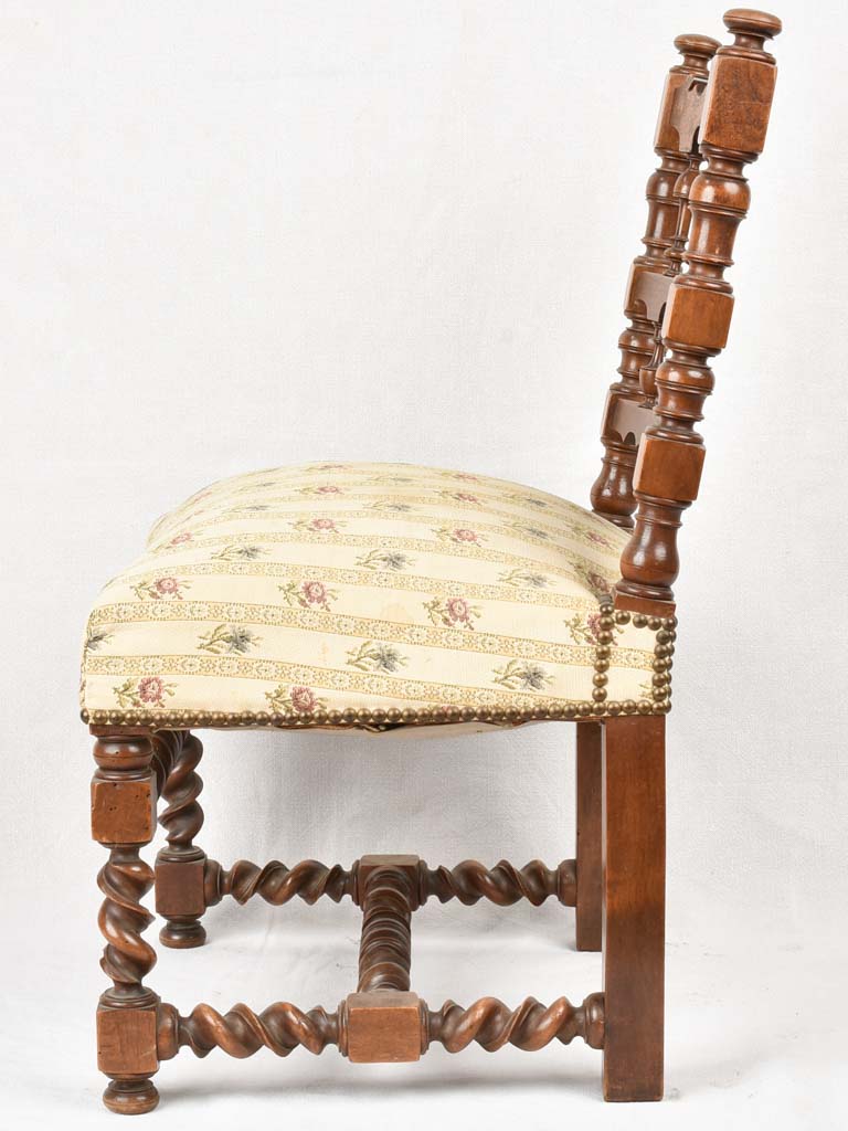 Henry II style walnut furniture 