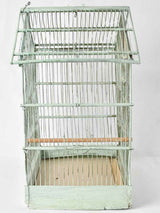 Vintage French birdcage - spearmint blue 19"