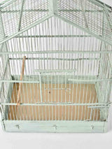 Vintage French birdcage - spearmint blue 19"