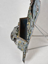 Late 19th century decorative tole mail holder 14½" x 17¼"
