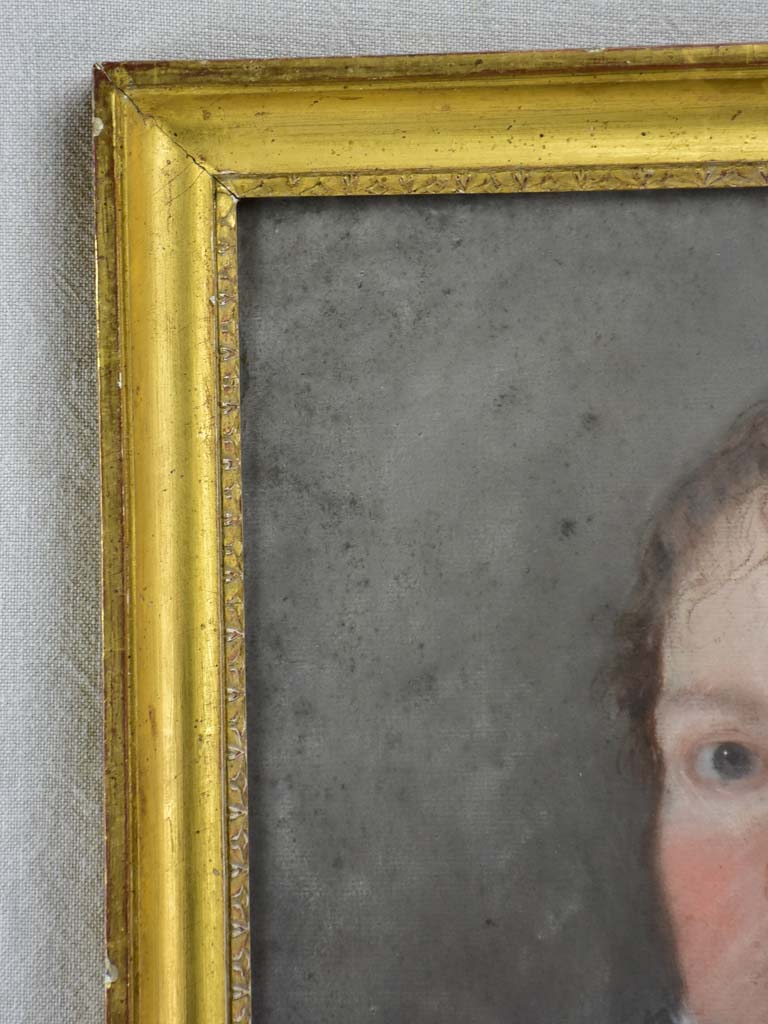Early 19th Century English portrait of a man - Pastel 19¾" x 24"