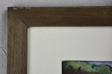 Mid century watercolor coastal scene 30" x 22½"