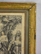 Late 18th century French engraving - N Lancret Pinx 13" x 15¾"