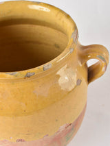 Vintage French terracotta confit pot
