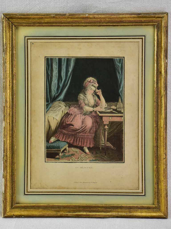 Antique French Engraved Art Déjeuné Piece