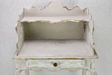 Superb early 20th Century Louis XV style nightstand with gray patina