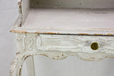 Superb early 20th Century Louis XV style nightstand with gray patina