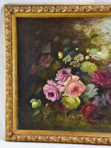 Vintage Unknown Artist Floral Oil Artwork