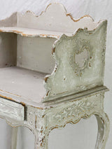 Superb early 20th Century Louis XV style nightstand with gray patina