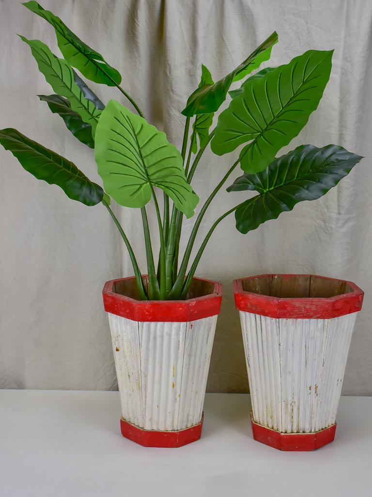 Pair of vintage French garden pot plant stands- 1950