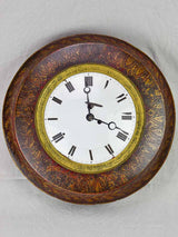 Antique French tole clock - directoire 20¾"