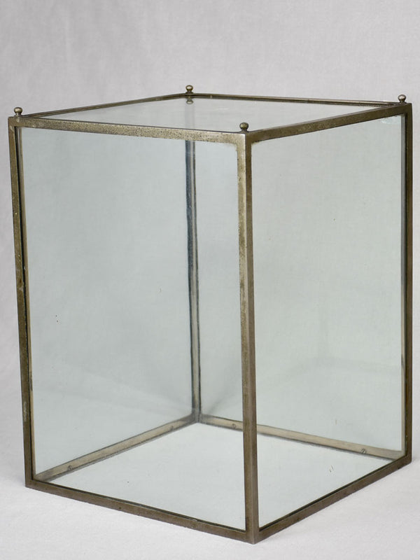 Antique metal-framed French display case