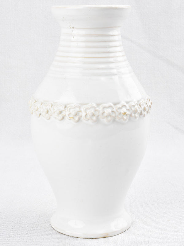 Floral Motif Tessier Ceramic Vase