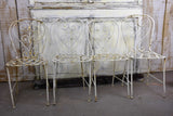 Four antique French garden chairs