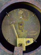 Green antique French clock from the early 20th century 15"