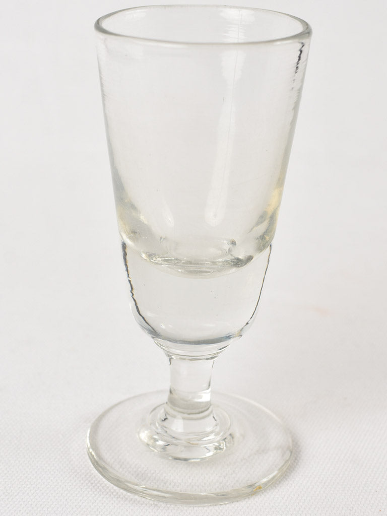 Weighty hand blown absinthe glasses