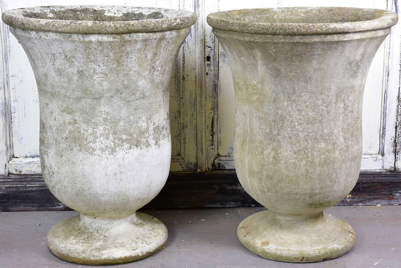 Pair of vintage French garden urns
