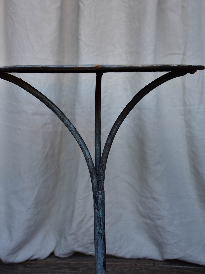 Late 19th Century French garden table with black patina