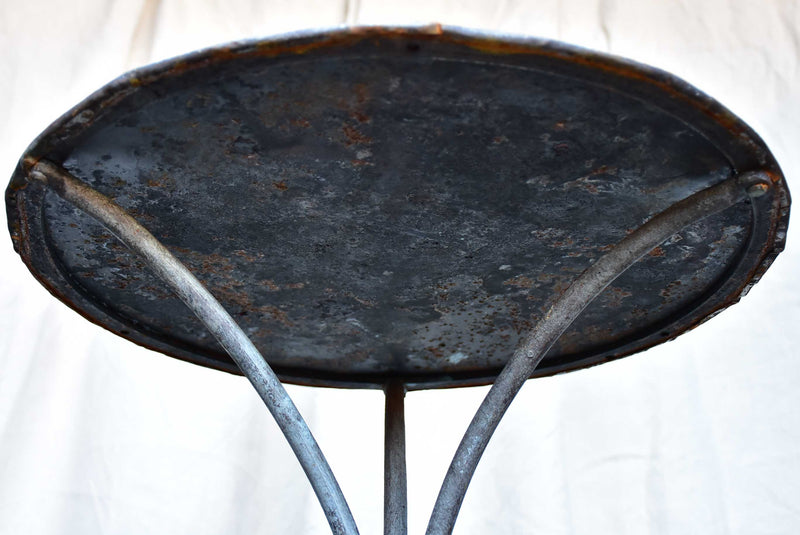 Late 19th Century French garden table with black patina