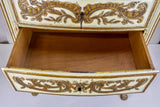 Vintage three drawer commode - carved with gilding