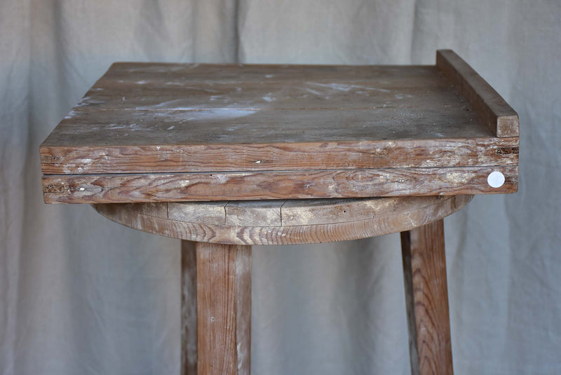 Antique French sculptor's turn table - tall