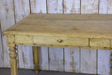 Antique French oak table with drawers