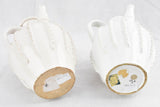 2 vintage ceramic pitchers w/ white glaze - Émile Tessier