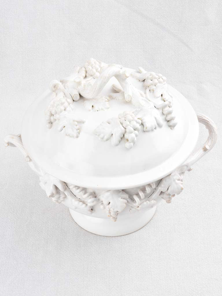 French artist magnificently decorated soup tureen