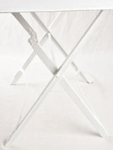 19th century folding rectangular garden table - white 35¾"