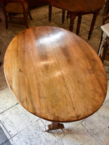 Antique French oval vigneron table