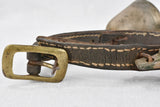 Goat's bells on leather collar, 19th-century