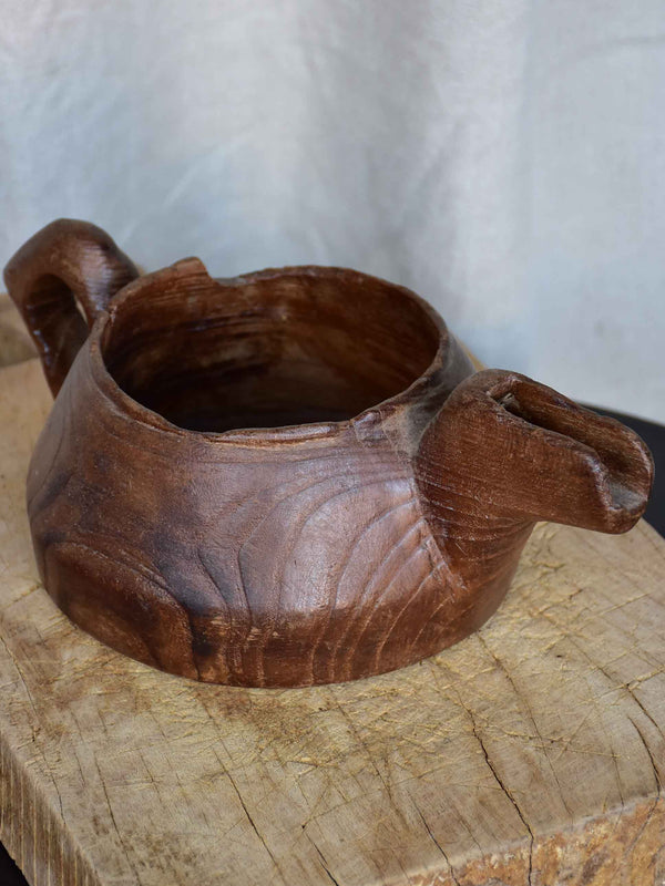 19th Century shepherd's teapot - wooden