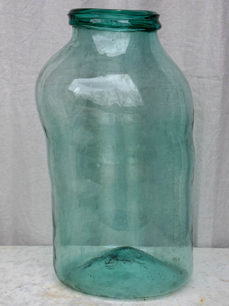 Collection of three very large 19th Century preserving jars - blown glass 20½"