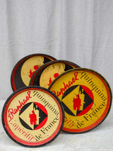 Collection of four round bistro trays - Quinquina
