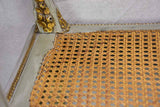 Antique French Louis XVI style bench seat with cane
