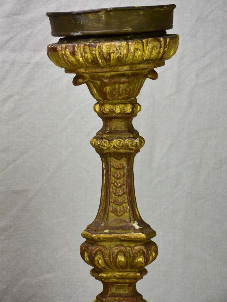 Large pair of 18th Century church altar candlesticks 38¼"