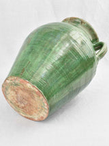 Vintage Decorative French Confit Pot in Green