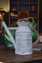 Weathered patina zinc French watering can