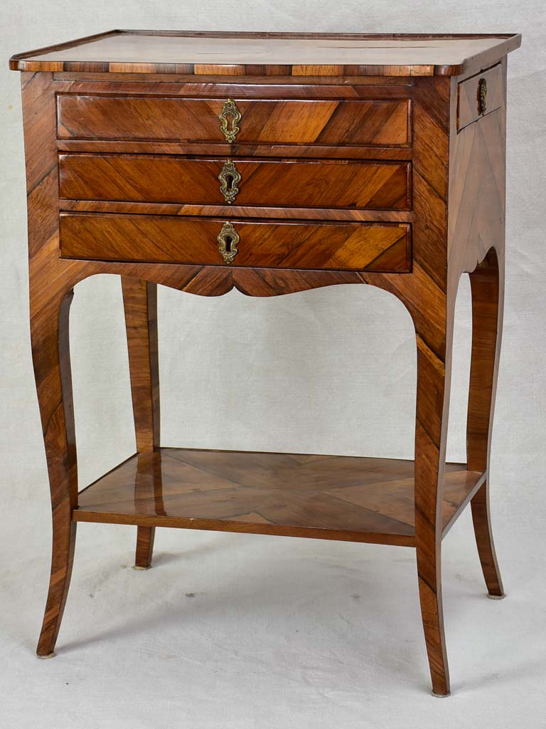 Louis XV side table with side drawer